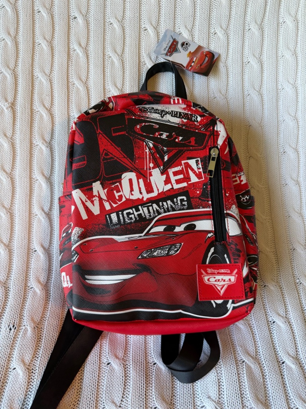 Disney Pixar Cars Lightning McQueen Mini Bookbag Backpack NEW 20th Anniversary